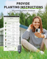 RAINPOINT Bluetooth 2-in-1 Soil Moisture & Air Temp Meter, App Remote Monitoring, 20 Plant Database, Compatible with WiFi Hub TWG009 & Water Timer ITV102b