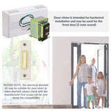 Newhouse Hardware Hardwired Chime Kit with 16-Volt/30VA Transformer and Surface-Mount White Button