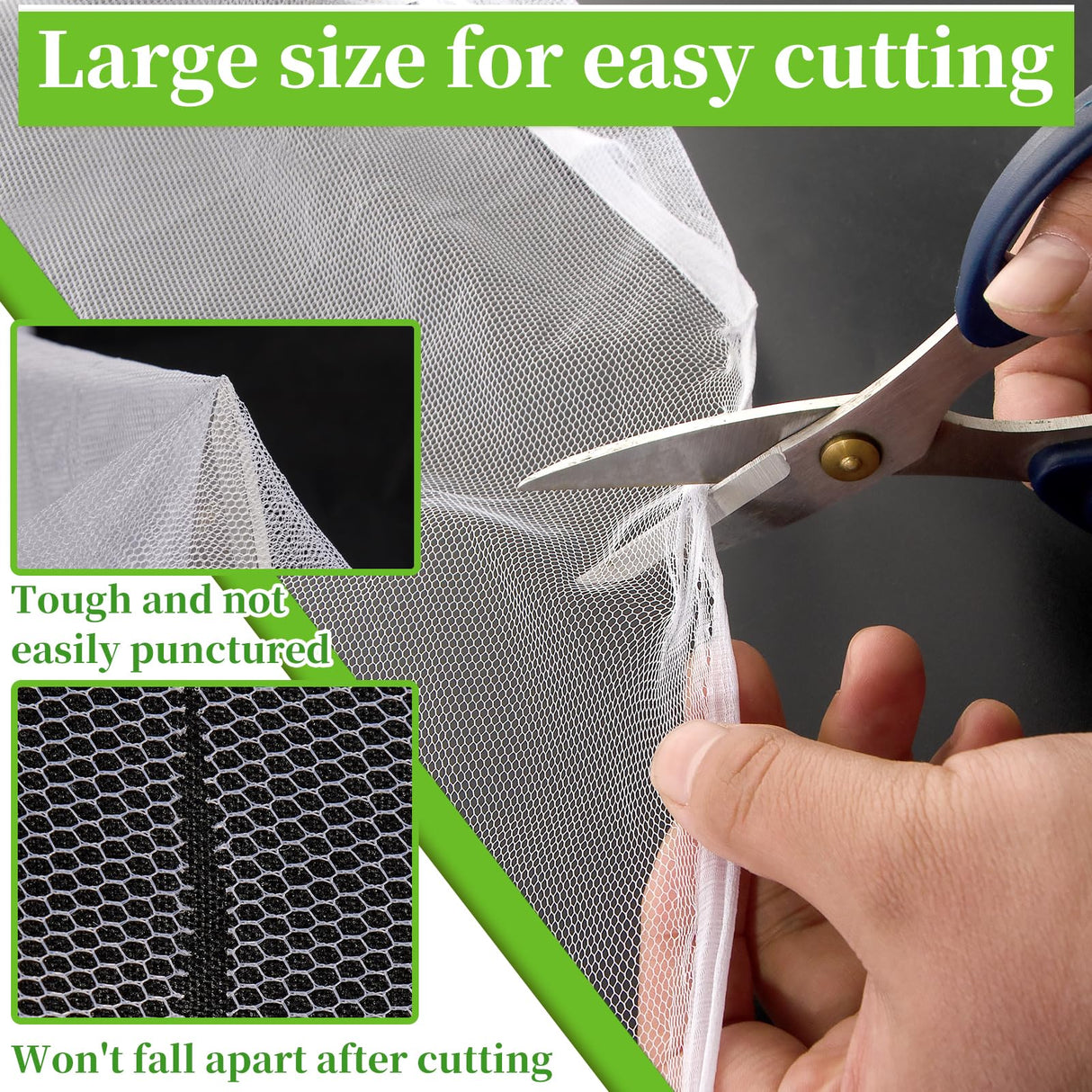 78 x 10 Ft Mosquito Netting for Garden Patio, White