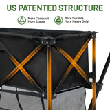 TIMBER RIDGE 400L Folding Double Decker Wagon with Brakes, 54" Extra Long