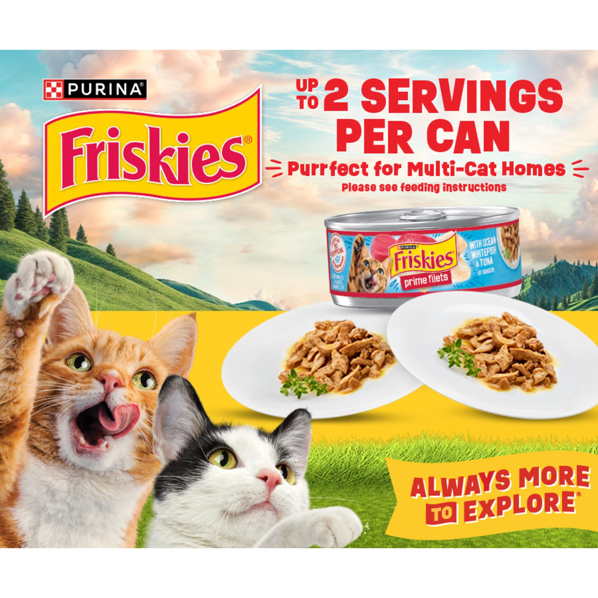 Purina Friskies Wet Cat Food Pate Variety Pack, (24) 5.5 oz Cans