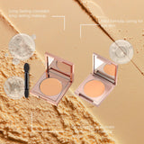 Colored Clay CC Undereye Corrector, Under Eye Color Corrector for Dark Circles with Brush, Under Eye Concealer,Conceal Hydrating Concealer for Women (1PCS-Natural)