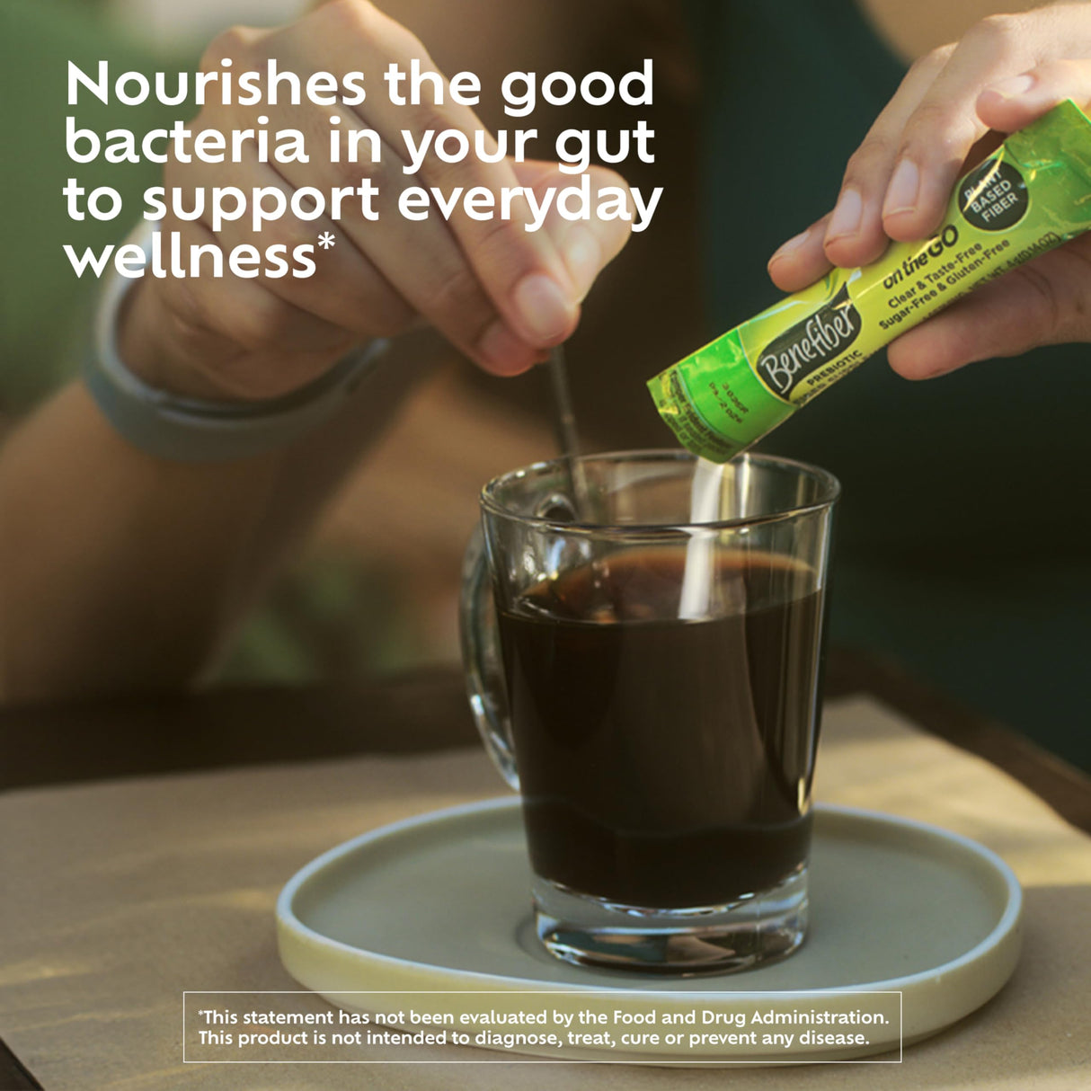 Benefiber On The Go Prebiotic Fiber Supplement Powder for Digestive Health, Daily Powder, Unflavored Stick Packs - 36 Sticks (Pack of 2)