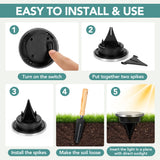 SOLPEX Mini Solar Ground Lights, 20 Pack Solar Lights Outdoor Waterproof, Pathway Lights Solar Powered, Solar Garden Light, Landscape Lighting for Yard Driveway Walkway (Warm White)