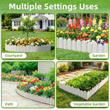 Vashly 20Pcs 20Ft Landscape Edging,6.5 Inch Garden Border with 20 Stakes