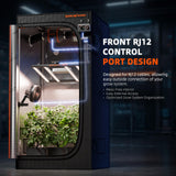 Spider Farmer 4x4 Grow Tent 2026 New, 48"x48"x80" with Cable Pass-Through, Controller Landyard, Enlarged View Window, 1680D Thicken Mylar Canvas for Indoor Hydroponic Growing for SF4000 SE5000 G5000