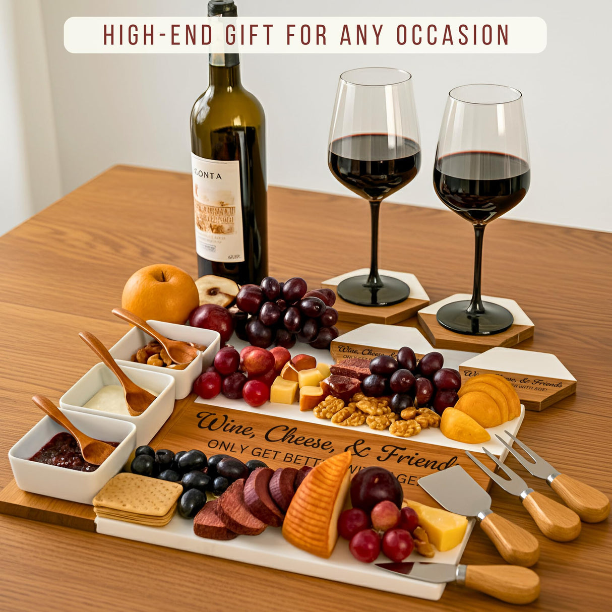 Personalized Charcuterie Board - Large Cheese Boards for Wedding & Anniversary, New Home, Christmas, House, Bridal Shower, Birthday, Retirement Gift for Women, Custom Wedding Gifts