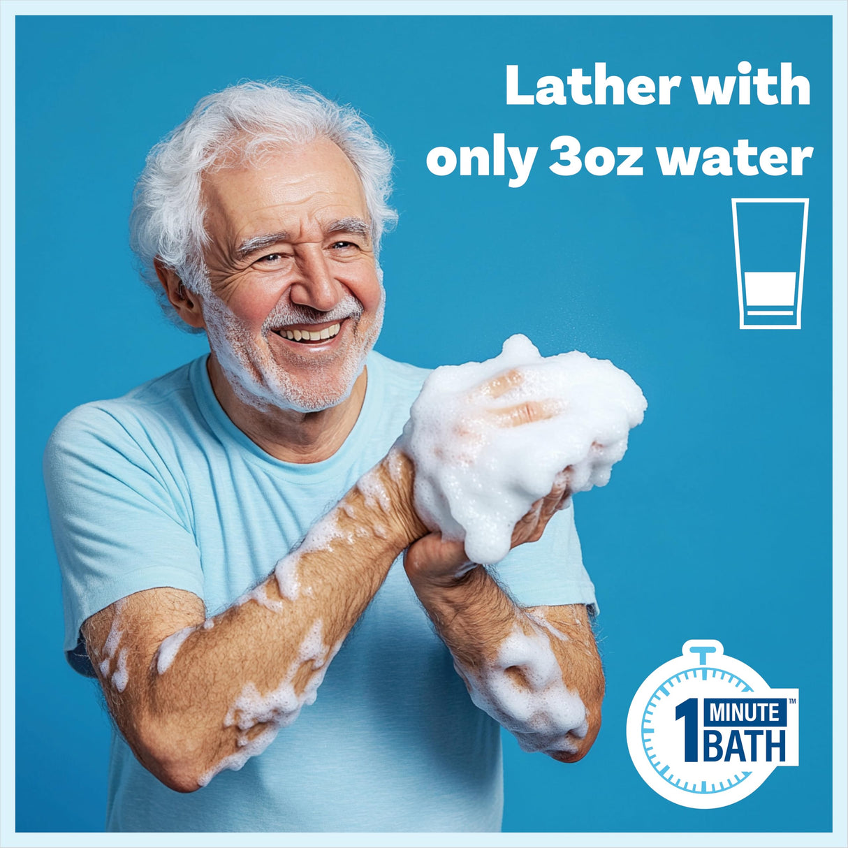 Scrubzz Disposable No Rinse Bathing Wipes - All-in-1 Single Use Shower Wipes, Simply Dampen, Lather, and Dry Without Shampoo or Rinsing (Lavender, 4-Pack)