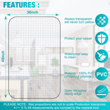 LeapYouth Office Chair Mat for Carpets, Clear Desk Floor Mat for Low, Flat and No Pile Carpeted Floors, Thick and Sturdy Carpet Protector for Desk Chair (48'' X 36'' Rectangle)