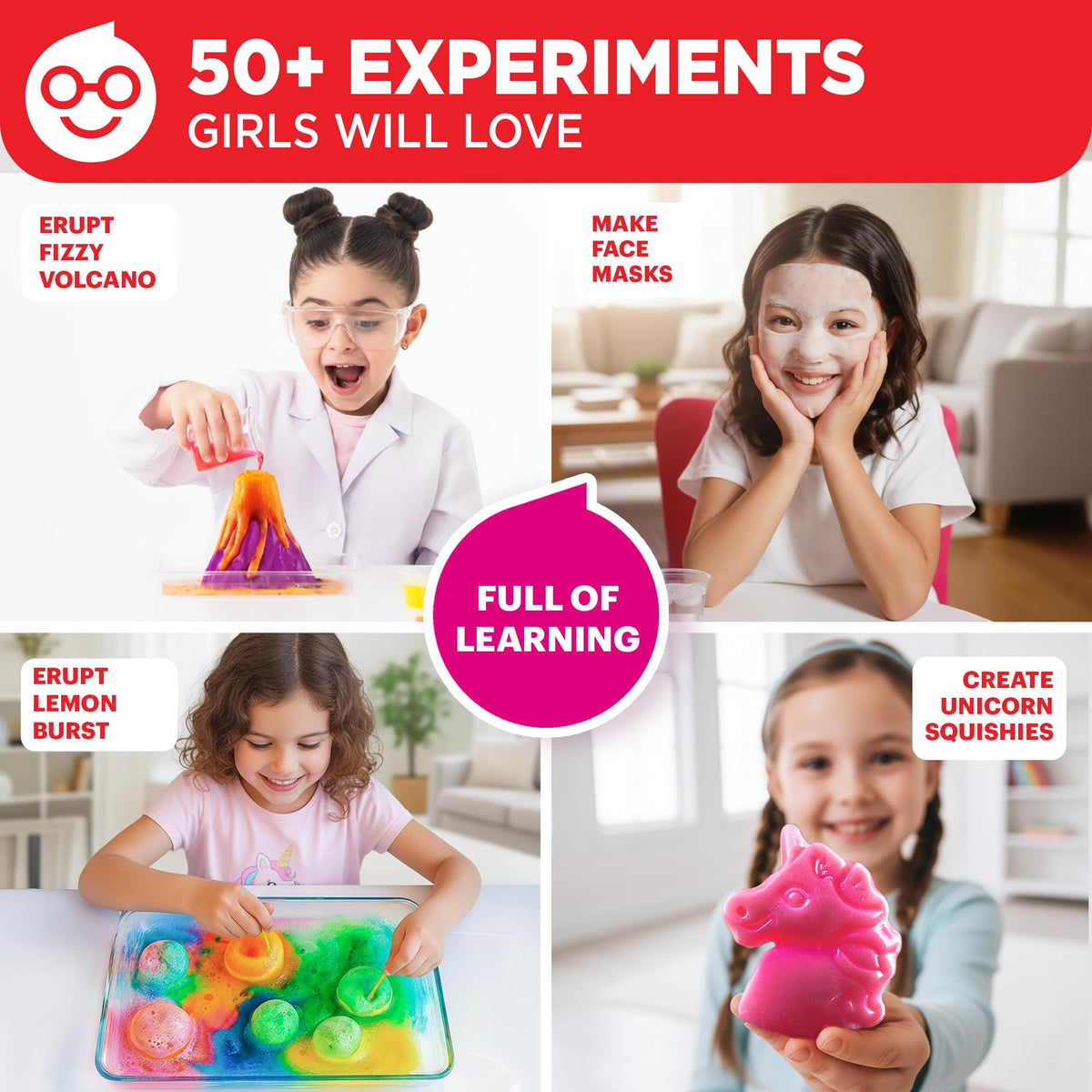 Doctor Jupiter Girls' First Science Experiments Kit for Kids Ages 4+