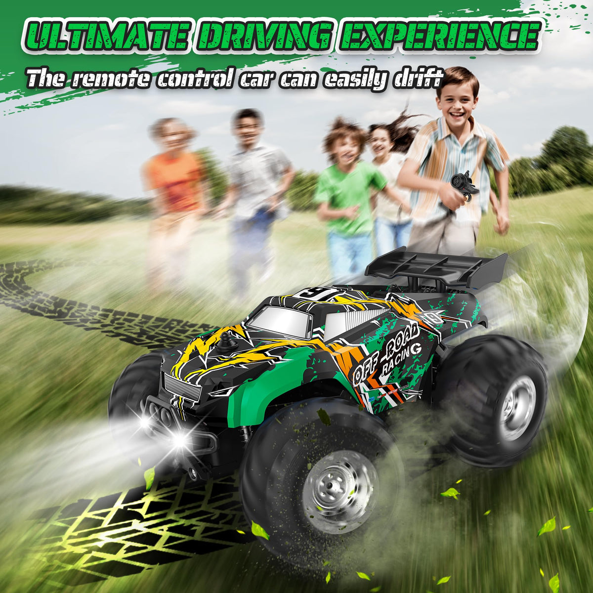 Barlisam Remote Control Car Sturdy All-Terrain RC Truck for Kids Christmas