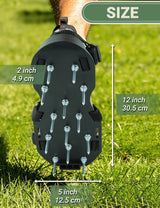 Lawn Aerator Shoes for Grass, Pre-Assembled Heavy Duty Aerator Lawn Tool with Hook and Loop Straps, One Size Fits All Spiked Shoes for Effectively Aerating Yard Garden Lawn Patio Soil, No Installation