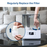 Levoit 10-Pack Humidifier Replacement Filters Capture Fine Particles in Water Tank to Improve Humidification Efficiency, Compatible with Classic 160, Dual150, Dual200S, LV600S, 10 Pack, White