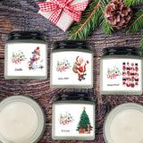 6 Pack Christmas Candles Set, Christmas Candles for Home Scented, Winter Holiday, Natural Soy Wax Jar Aromatherapy Candle Gifts Stocking Stuffers for Women Men Adult