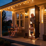 RTTY Outdoor String Lights 25 FT, Patio Light for outside with 13pcs G40 LED Plastic Bulbs, Shatterproof Waterproof Connectable Hanging Globe Lighting for Porch Cafe Bistro Backyard Balcony Deck Party