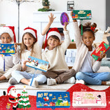 TecUnite 5 Pieces Christmas Money Holder Christmas Surprise Money Card Holder with 6 Slots Xmas Gift for Xmas Cash Card Supplies(Classic)