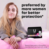 U by Kotex Balance Ultra Thin Overnight Pads with Wings, 78 Count (6 Packs of 13) (Packaging May Vary)