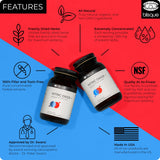 Blisque – Natural Nitric Oxide Booster Supplement for Blood Flow Support and Circulation | Doctor-Approved | with L-Arginine, Cayenne Fruit, and Beet Root | 90 Capsules | Vegan and Non-GMO