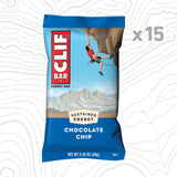 CLIF BAR - Protein Bars - Chocolate Chip - Made with Organic Oats - Energy Bars - Non-GMO - (15 Pack)
