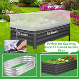 2 Pcs Garden Netting Pest Barrier for Raised Garden Beds, Garden Insect Mesh Netting Raised Bed Cover Screen Protection for Protecting Vegetables Fruits Flowers (Netting, for Cover a 4x2x1ft)