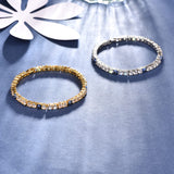UOOANUO Evil Eye Bracelets for Women 18K Gold and Silver Filled with 4MM Cubic Zirconia Tennis Bracelet Evil Eye Jewelry