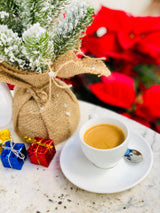 Barnie's Santa's White Christmas Ground Coffee with Coconut, Caramel, and Warm Vanilla Flavors, Medium Roasted Arabica Coffee Beans, 12 oz Bag (Pack of 3)