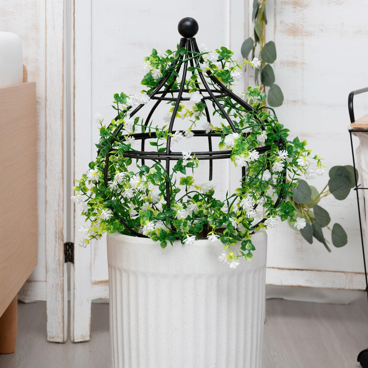 GOOOXIM Metal Garden Obelisk Trellis - 12"x18" Support for Climbing Plants