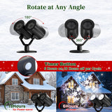 Christmas Snowflake Projector Lights Outdoor Double Head