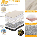 Cholila Cover Backflow Preventer Cover Insulated (5˚F) with Thicker 7 Layers Fabric - 24" W x 24" H with Aluminum Foil Backflow Cover for Winter Pipe Freeze Protection - Sprinkler Covers for Outside