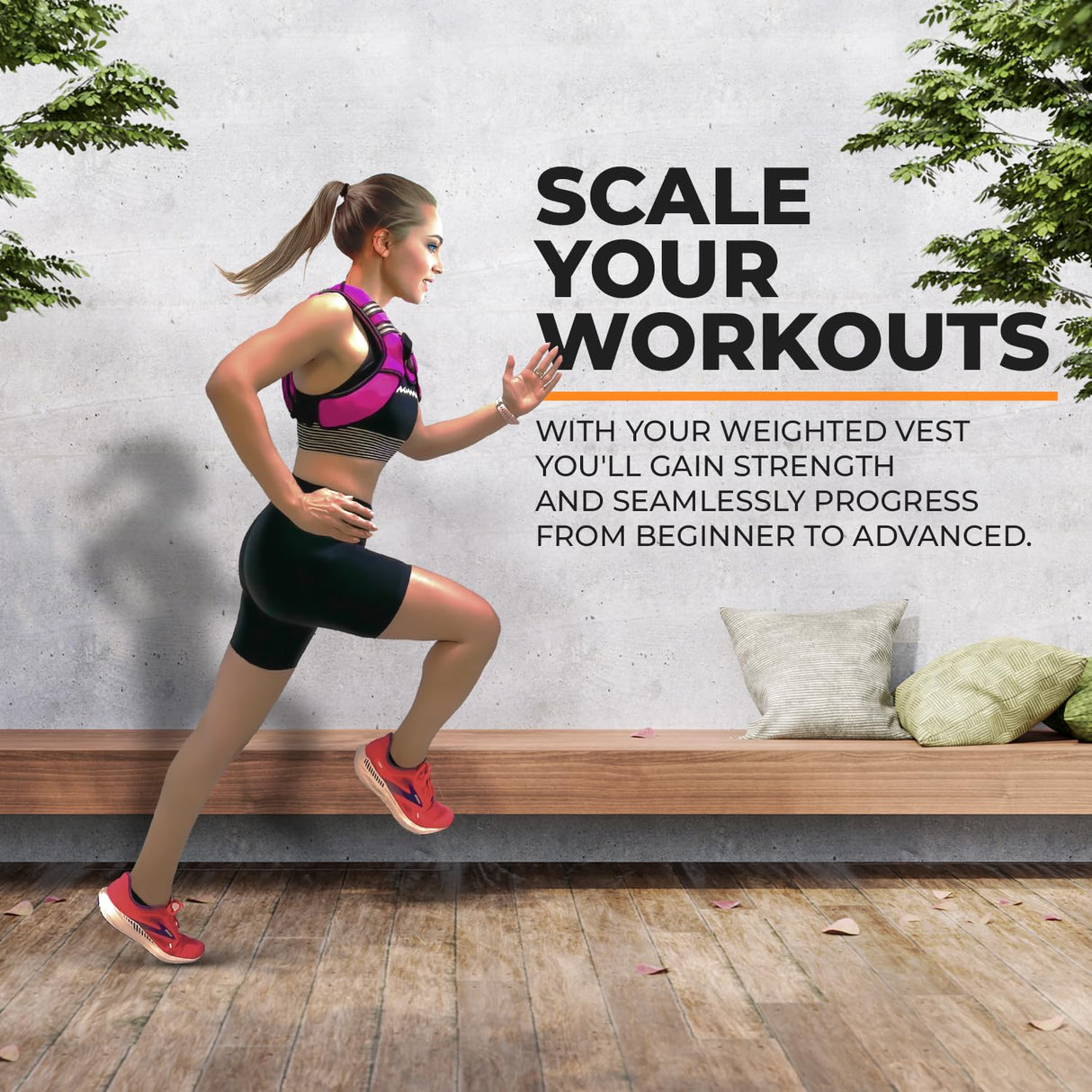 Gymnastics Power - Weighted Vest 6LB, 8LB, 10LB, 15LB, 25lb, 35lb, 45lb, 60lb Removable Iron Weights for Men and Women Workout for Calisthenics and Fitness Sport Training (Black, 10 LB)