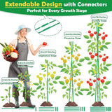 Tetutor 337 PCS Garden Stakes, Fiberglass Tomato Stakes, Garden Sticks