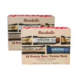 Barebells Protein Bars Variety Pack - 24 Bars (2 Packs of 12), 20g High Protein Treats - Chocolate Nutrition Bars with No Added Sugar - On-The-Go Breakfast or Post-Workout Snack