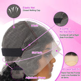 32 Inch Deep Wave Lace Front Wigs Human Hair 13x6 HD Transparent Lace Front Wigs 200% Density Deep Curly Wig Pre Plucked Deep Wave Frontal Wigs Natural Color