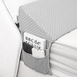 Rormcheny King Bed Wedge Pillow Headboard Gap,Wedge Pillow Headboard/Bed Gap Filler,Fill The Gap (0-8") (Gray, 76"x10"x6")