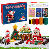 Pnytty Christmas Crochet Kit for Beginners Adults Knitting Starter Kit 24 Different Designs with Step-by-Step Video Tutorials Easy Knitting Soft Yarn Surprise Box Crochet Kit for Holiday Gift