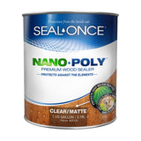 Seal-Once Nano+Poly Wood Sealer and Waterproofer, Clear, 1 Gallon