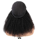 ISEE Wear and Go Glueless Wig Afro Kinky Curly Lace Front Wigs Human Hair 7x5 HD Lace Afro Curly for Women Lace Pre Cut Glueless Wigs Human Hair Pre Plucked 16 Inch