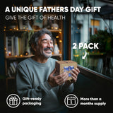 Grandpa Gifts from Granddaughter Wild Bilberry Extract USDA Organic Alcohol-Free 2x3.4oz Bottle of Liquid Bilberry Gift for Grandpa Health Gifts for Eyes High Bioavailability Liquid Extract 40 Serving