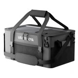 [2026 Updated] 50 Can Collapsible Soft Cooler Bag with Hard PP Lid, Leakproof Insulated Ice Chest with Quick-Access Top Hatch, Bottle Opener & Mini Table for Beach, Camping, Travel (Charcoal Gray)