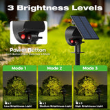 nipify 8 Pack Solar Spot Lights Outdoor Waterproof with 3 Modes, Solar Spotlight Light for Outside Yard Landscape Lighting Pathway Lights Wall,Warm White