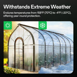 VIVOSUN Greenhouse Repair Tape, 6.3 mil 3" x 108' Weatherproof Clear Poly Patch Tape, Heavy Duty Greenhouse Sheeting Coverings Film Tape for Plastic Sheeting and Tents
