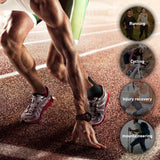 Kinesiology Tape for Ankle, KTQUICK 12 Count Ankle Tape Precut, Original Cotton Waterproof & Breathable, Enhance Elastic Kinesiology Athletic Tape for Ankle Support and Muscle to More Sports (Black)