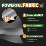 RAINDEWAY Tarps - 20x30 Feet, 5.5 Mil Thick, Multipurpose Waterproof Poly Tarp Cover with Metal Grommets and Reinforced Edges, Silver/Blue Large Tarp
