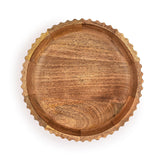 Kimona Fruit Bowls Wood Fruit Bowl or Decorative Bowl for Table Décor for Kitchen Counter or Farmhouse Christmas Centerpiece (10" X 10" X 2.5")