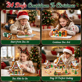 INSOON Advent Calendar 2026 Gingerbread House Mini Building Set with Lights
