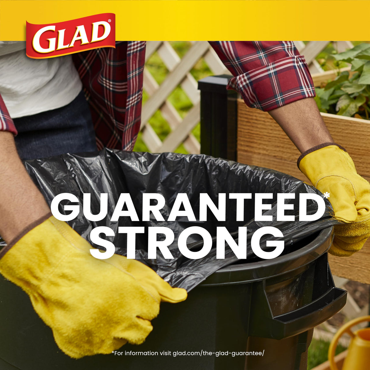Glad Extra Large Drawstring Lawn and Leaf Bags, 39 Gallon, 30 Count