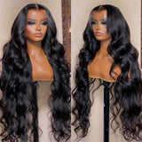 Lemoda 13x6 Full Lace Frontal Wig 200% Density Body Wave Lace Front Wigs Human Hair HD Transparent Lace Wig Pre Plucked with Baby Hair 14A Brazilian Virgin Human Hair Wigs for Women 26 Inch