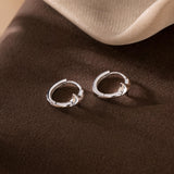 Reffeer 925 Sterling Silver Star Huggie Earrings for Women Teen Girls Star Hoop Earrings Hypoallergenic (A-Silver)