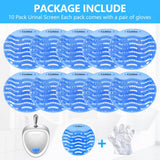 10 Packs Urinal Screens Deodorizer, Urinal Cake Anti-Splash&Odor Freshener – Ideal for Schools, Bathrooms, Restrooms, Office (10PACK)