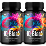 (2 Pack) IQ Blast Pro Capsules, IQ Blast Pro Official Capsules with All Natural Ingredients, IQBlast Advanced Brain Formula Multivitamin Health & Wellness Pills, Max Strength Supplement (120 Count)